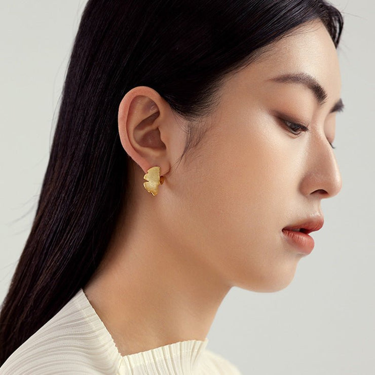 Boucles d’oreilles en argent 925 plaqué or 14 carats - GHOST MIRACLE