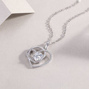 Heart to Heart – Collier entrelacé en diamant Moissanite - GHOST MIRACLE