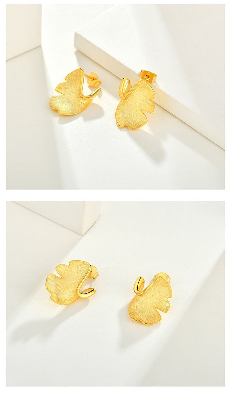 Boucles d’oreilles en argent 925 plaqué or 14 carats - GHOST MIRACLE