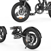 Vélo Électrique Pliable iScooter EB1 . E - Bike Luxueux 14" 250W, Autonomie 40km, Idéal Déplacements Urbains - GHOST MIRACLE