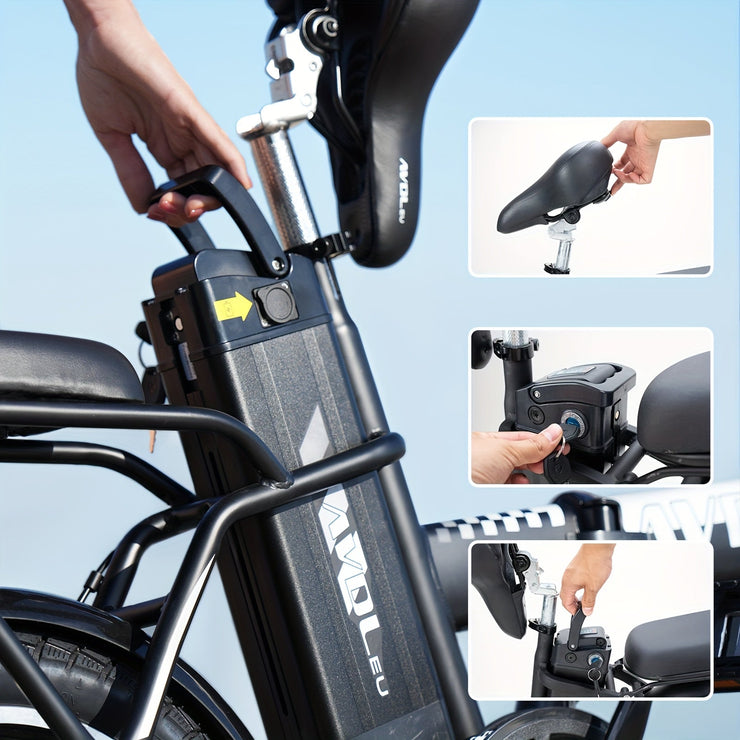 Vélo Électrique Pliable VDL A10 , E - Bike 16" avec Freins à Disque, Idéal pour la Ville - GHOST MIRACLE
