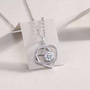 Heart to Heart – Collier entrelacé en diamant Moissanite - GHOST MIRACLE