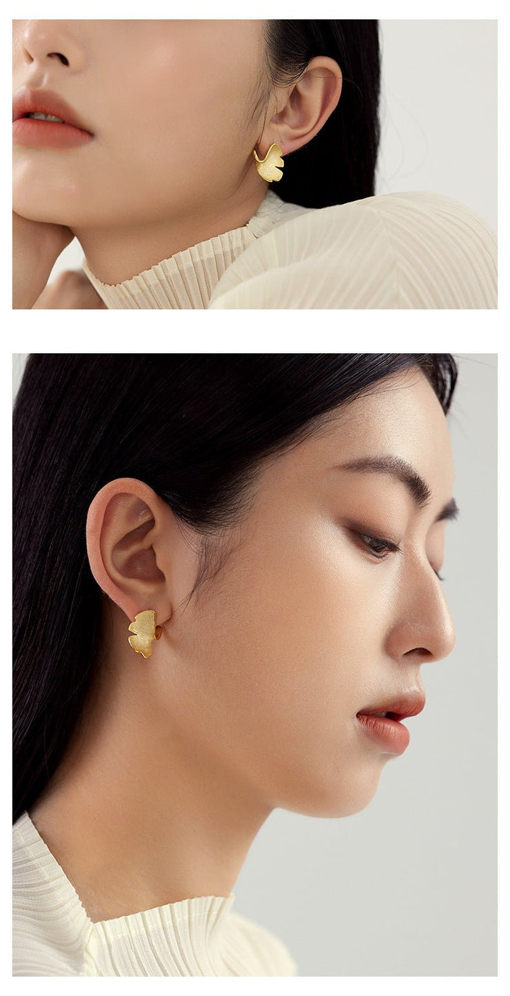 Boucles d’oreilles en argent 925 plaqué or 14 carats - GHOST MIRACLE